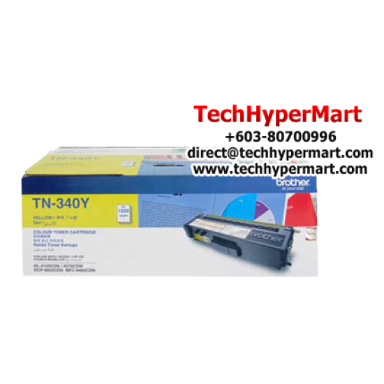 Brother TN-340C, TN-340M, TN-340Y Color Toner Cartridge (Up To 1,500 Pages, For HL-4570CDW)