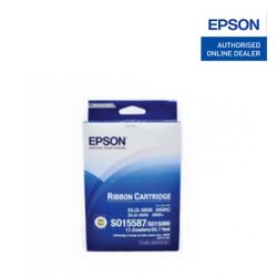 Epson C13S015587 Black Ribbon Cartridge (For DLQ-3000/ 3000+/ 3500, 16.75m  Length)