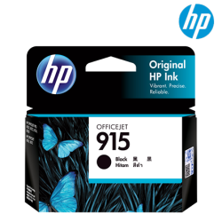 HP 915 Black Original Ink Cartridge (3YM18AA) (300 Pages, For OfficeJet Pro 8020)