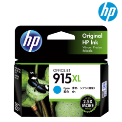 HP 915XL Color Original Ink Cartridge (3YM19AA(C),3YM20AA(M),3YM21AA(Y), 825 Pages, For OfficeJet Pro 8020)