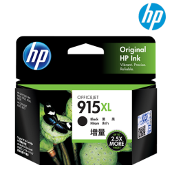 HP 915XL Black Original Ink Cartridge (3YM22AA) (825 Pages, For OfficeJet Pro 8020)