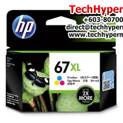 HP 67XL Ink Cartridge (3YM58AA, 2400 Page Yield, For 2722)
