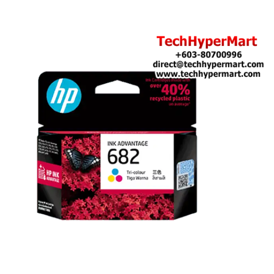 HP 682 Tri-Colour Original Cartridge (3YM76AA, 150 Pages Yield,  For 6075, 6475, 4176)
