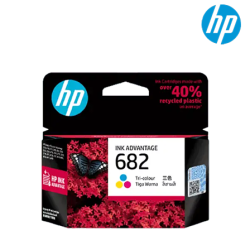 HP 682 Tri-Colour Original Cartridge (3YM76AA, 150 Pages Yield,  For 6075, 6475, 4176)