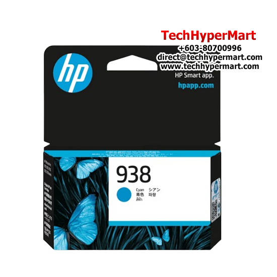 HP 938  Color Original Ink Cartridge (4S6X5PA, 1250 Pages Yield, For OfficeJet Pro 9120, 9130, 9720, 9730)