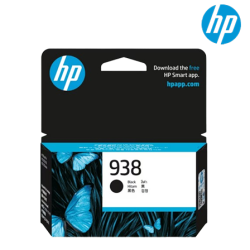 HP 938 Black Original Ink Cartridge (4S6X8PA, 1250 Pages Yield, For OfficeJet Pro 9120, 9130, 9720, 9730)