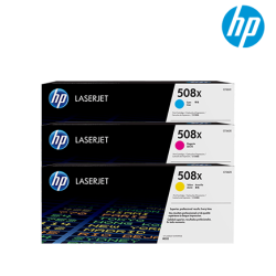 HP 508X Color Toner Cartridge (CF361X(C), CF363X(M), CF362X(Y), 9,500 Page Yield, For M552)