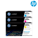 HP 655A Color Toner Cartridge (CF451A(C), CF453A(M), CF452A(Y), 10,500 Pages Yield, For M652)