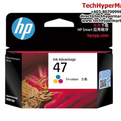 HP 47 Black Original Ink Advantage Cartridge (6ZD21AA, 1300 Pages Yield, For DeskJet Ink Advantage Ultra 4828)