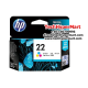 HP 22 Tri-color Original Ink Cartridge (C9352AA) (Dye-based, 165 Pages yield)