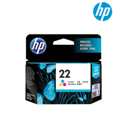 HP 22 Tri-color Original Ink Cartridge (C9352AA) (Dye-based, 165 Pages yield)