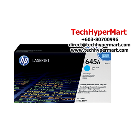 HP 645A Color Toner Cartridge (C9731A(C), C9732A(Y), C9733A(M), 12,000 Pages, For 5500,5550) HP 645A Color Toner Cartridge (C9731A(C), C9732A(Y), C9733A(M), 12,000 Pages, For 5500,5550)