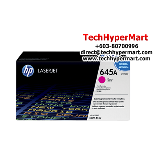 HP 645A Color Toner Cartridge (C9731A(C), C9732A(Y), C9733A(M), 12,000 Pages, For 5500,5550) HP 645A Color Toner Cartridge (C9731A(C), C9732A(Y), C9733A(M), 12,000 Pages, For 5500,5550)