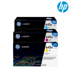 HP 645A Color Toner Cartridge (C9731A(C), C9732A(Y), C9733A(M), 12,000 Pages, For 5500,5550)