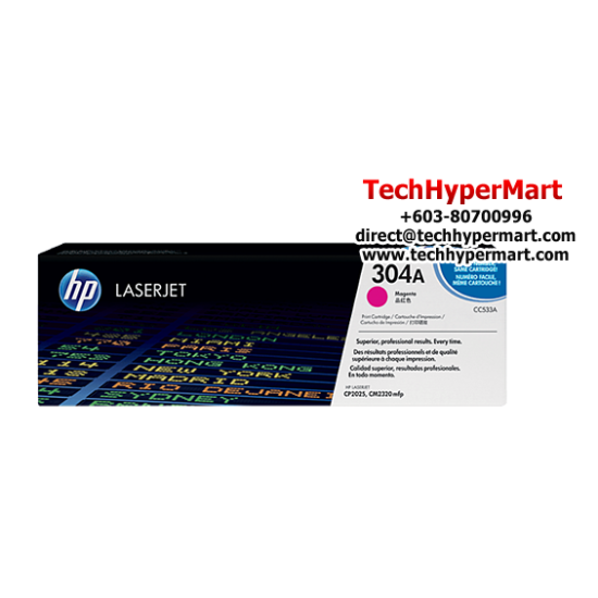 HP 304A Color Toner Cartridge (CC531A(C), CC533A(M), CC532A(Y), 2,800 Pages, For CP2025) HP 304A Color Toner Cartridge (CC531A(C), CC533A(M), CC532A(Y), 2,800 Pages, For CP2025)
