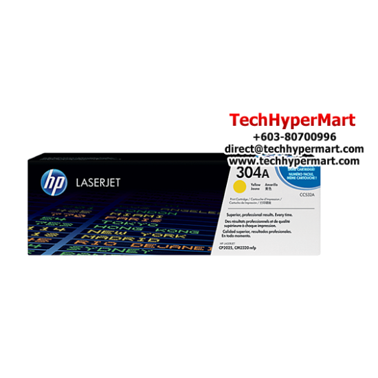 HP 304A Color Toner Cartridge (CC531A(C), CC533A(M), CC532A(Y), 2,800 Pages, For CP2025) HP 304A Color Toner Cartridge (CC531A(C), CC533A(M), CC532A(Y), 2,800 Pages, For CP2025)