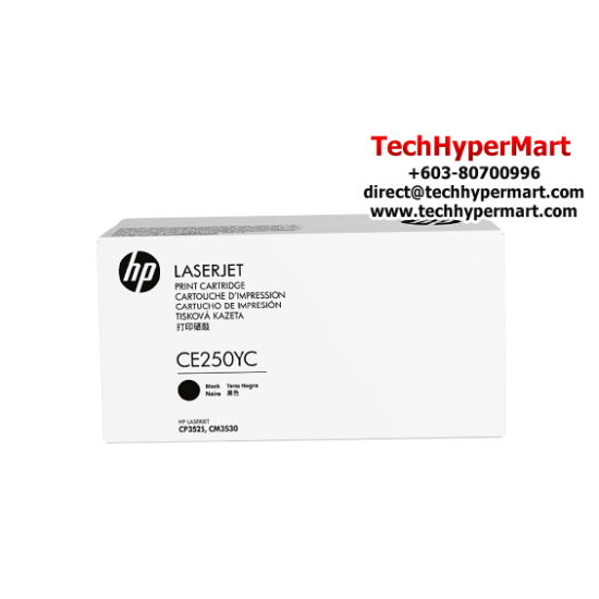 HP 504Y Blk Opt Contr LJ Toner Cartridge (CE250YC, 12000 Pages Yield, For LaserJet)
