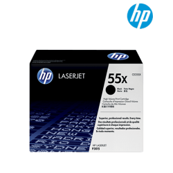 HP 55X Black Toner Cartridge (CE255X, 12,500 Pages, For P3015)