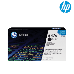 HP 647A Black Toner Cartridge (CE260A, 8,500 Pages, For CP4025, 4525)