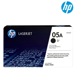 HP 05A Black Toner Cartridge (CE505A, 2,300 Pages, For P2035, P2055)