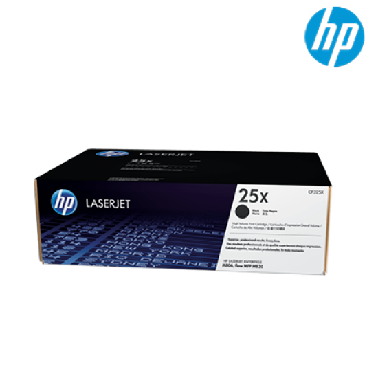 HP 25X Black Toner Cartridge (CF325X, 34,500 Pages, For MFP flow M830, M806)