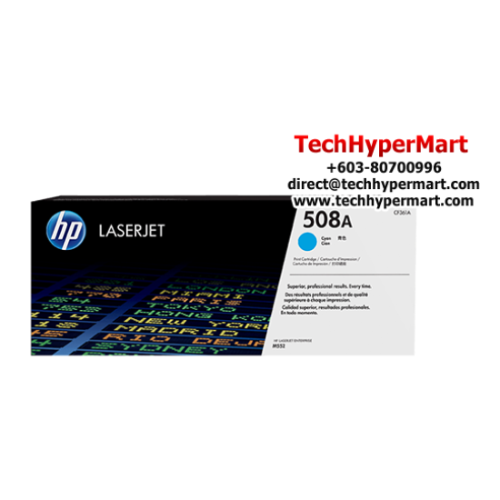 HP 508A Color Toner Cartridge (CF361A(C), CF363A(M), CF362A(Y), 5,000 Page Yield, For M552) HP 508A Color Toner Cartridge (CF361A(C), CF363A(M), CF362A(Y), 5,000 Page Yield, For M552)