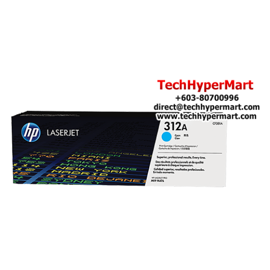 HP 312A Color Toner Cartridge (CF381A(C), CF383A(M), CF382A(Y), 2,700 Pages, For MFP M476) HP 312A Color Toner Cartridge (CF381A(C), CF383A(M), CF382A(Y), 2,700 Pages, For MFP M476)