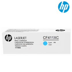 HP 410X Cartridge (CF411XC, 5000 Pages Yield, For M452nw, M452dn, M477fdw, M452dw, M477fnw, M477fdn)