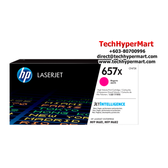 HP 656X Color Toner Cartridge (CF461X(C), CF463X(M), CF462X(Y), 22,000 Pages Yield, For M652,M653)