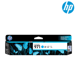 HP 971 Cyan Ink Cartridge (CN622AA, 2500 Pages Yield, For K6)