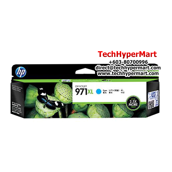 HP 971XL High Yield Cyan Original Ink (CN626AA) (For Color LaserJet Pro M254 Series, 6600 Pages) HP 971XL High Yield Cyan Original Ink (CN626AA) (For Color LaserJet Pro M254 Series, 6600 Pages)