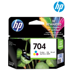 HP 704 Tri-color Ink Cartridge (CN693AA, 2,400 Pages, For K010, 2060)