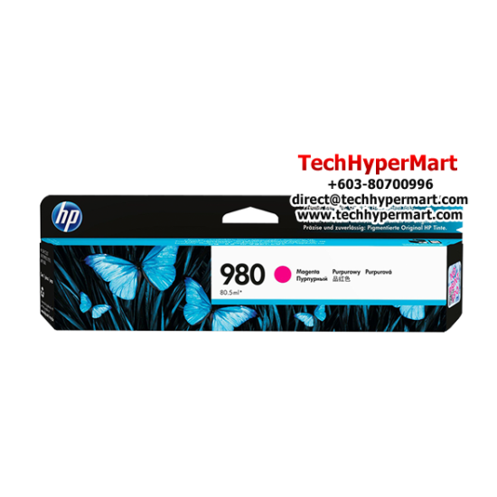HP 980 Color Original Ink Cartridge (D8J07A(C), D8J08A(M), D8J09A(Y), 6,600 Pages, For HP OfficeJet MFP X585, X555) HP 980 Color Original Ink Cartridge (D8J07A(C), D8J08A(M), D8J09A(Y), 6,600 Pages, For HP OfficeJet MFP X585, X555)