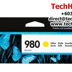 HP 980 Color Original Ink Cartridge (D8J07A(C), D8J08A(M), D8J09A(Y), 6,600 Pages, For HP OfficeJet MFP X585, X555)