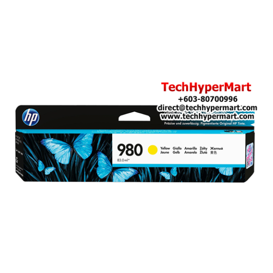 HP 980 Color Original Ink Cartridge (D8J07A(C), D8J08A(M), D8J09A(Y), 6,600 Pages, For HP OfficeJet MFP X585, X555) HP 980 Color Original Ink Cartridge (D8J07A(C), D8J08A(M), D8J09A(Y), 6,600 Pages, For HP OfficeJet MFP X585, X555)