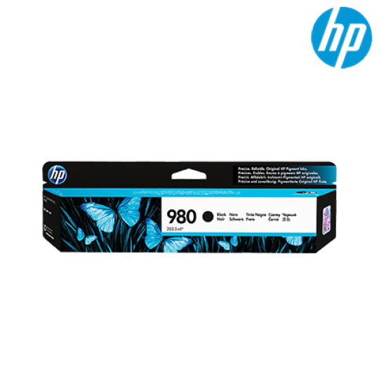 HP 980 Black Original Ink Cartridge (D8J10A, 10,000 Pages, For HP Officejet MFP M585dn) HP 980 Black Original Ink Cartridge (D8J10A, 10,000 Pages, For HP Officejet MFP M585dn)