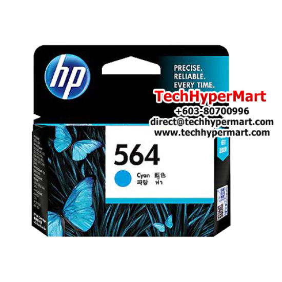 HP 564 CB317WA(Photo), CB318WA(C), CB319WA(M), CB320WA(Y) Ink (300 Pages Yield)