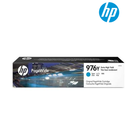 HP 976Y Cyan Original Ink (L0R05A) (For PageWide Pro 552dw, 577dw, 577z)