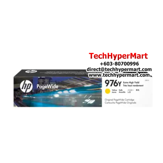 HP 976Y Extra High Yield Yellow Original PageWide Cartridge (L0R07A) HP 976Y Extra High Yield Yellow Original PageWide Cartridge (L0R07A)