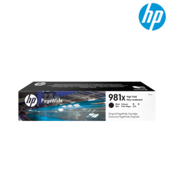 HP 981X Black Original Ink Cartridge (L0R12A) (11,000 Pages, For HP PageWide Color MFP 586dn Printer)