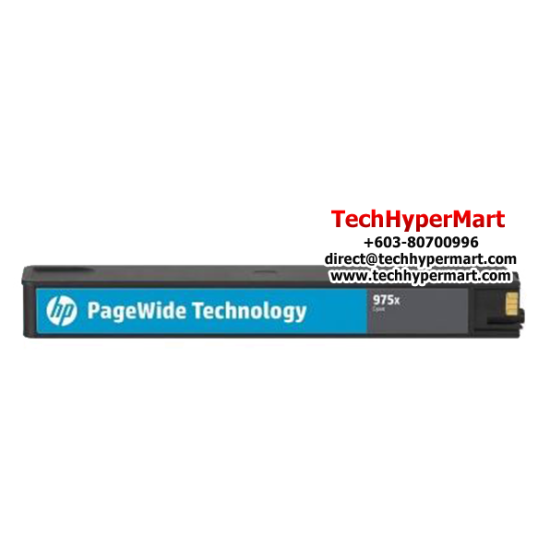 HP 975X High Yield Cyan Original PageWide (L0S00AA) (For Pro 452dw, 477dw, 552dw, 577dw, 577z)