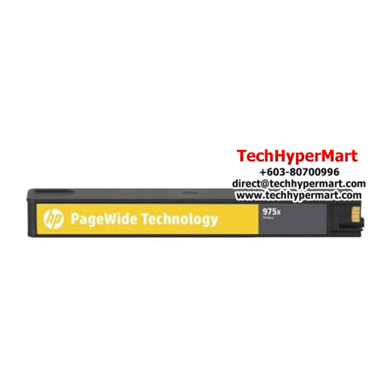 HP 975X Yellow Original PageWide Cartridge (L0S06AA) (For PageWide Pro 452dw, 477dw, 552dw, 577dw, 577z, 7000 Pages Yield) HP 975X Yellow Original PageWide Cartridge (L0S06AA) (For PageWide Pro 452dw, 477dw, 552dw, 577dw, 577z, 7000 Pages Yield)