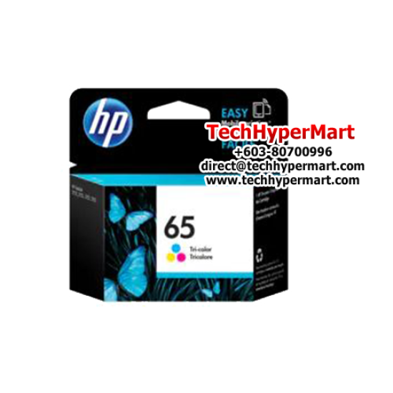 HP 65 Tri-color Original Ink (N9K01AA) (For Deskjet 2620 3720 3721 3723 5020 5030 5032 5034 AiO)