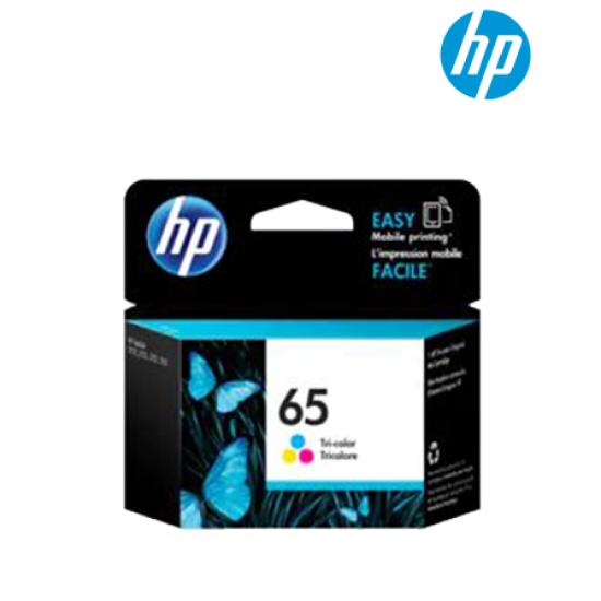 HP 65 Tri-color Original Ink (N9K01AA) (For Deskjet 2620 3720 3721 3723 5020 5030 5032 5034 AiO)