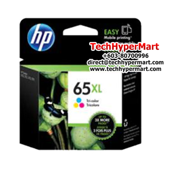 HP 65XL Tri-color Original Ink (N9K03AA) (For Deskjet 2620 3720 3721 3723 5000 series AiO)