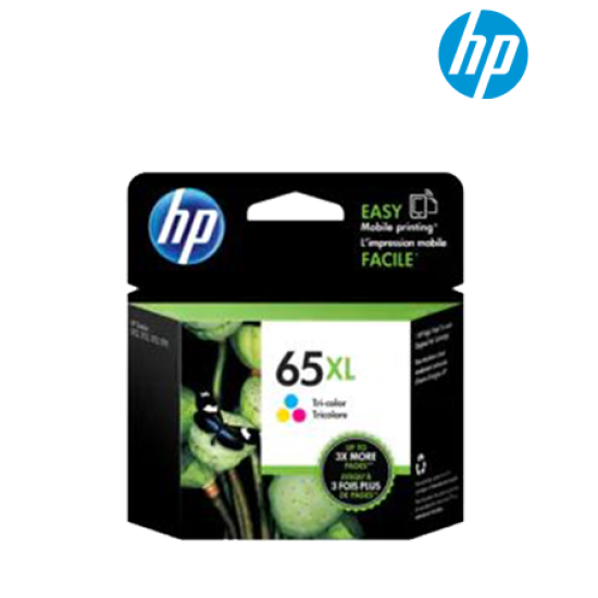 HP 65XL Tri-color Original Ink (N9K03AA) (For Deskjet 2620 3720 3721 3723 5000 series AiO)