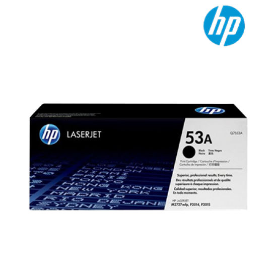 HP 53A Black Toner Cartridge (Q7553A, 3,000 Pages, For P2015) HP 53A Black Toner Cartridge (Q7553A, 3,000 Pages, For P2015)