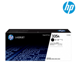 HP 335A Black LaserJet Toner Cartridge (W1335A, 7400 Pages Yield, For LaserJet M42625, M438, M442)