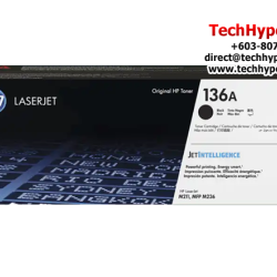 HP 136A Black Original LaserJet Toner Cartridge (W1360A, 1150 Pages Yield,  For M209dwe, M209dw, M236dw, M236sdw)