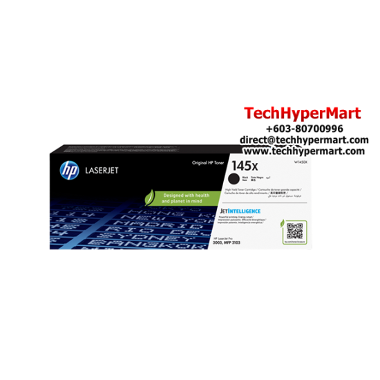 HP 145X Blk LaserJet Toner Cartridge (W1450X, 3800 Pages Yield, For LaserJet Pro 3001-3008dn/dw)